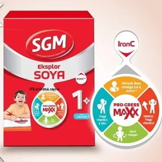 SGM Eksplor Soya 1-5 Tahun Rasa Madu, Vanila 400gr/karisma.susu