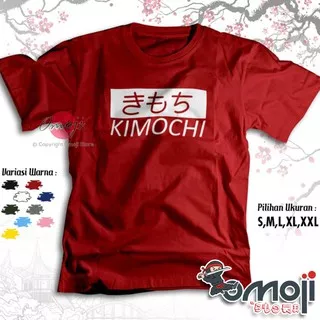Kaos Baju Distro Bahasa Jepang Kimochi Hiragana - Premium Tshirt Kanji Japan Eksklusif Omoji 2618