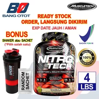 Nitrotech Whey 4 Lbs Nitrotech Muscletech Nitrotech 4 Lbs BPOM ASLI ORIGINAL Nitro Tech Muscletech Nitro Tech 4 Lbs 4Lbs Susu Fitness Whey Protein Nitrotech 4Lbs