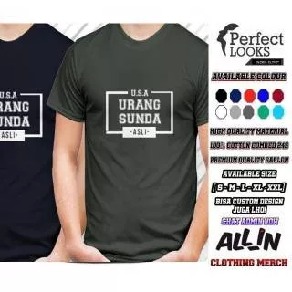 KAOS DISTRO SUNDA USA URANG SUNDA ASLI TERSEDIA BANYAK PILIHAN WARNA