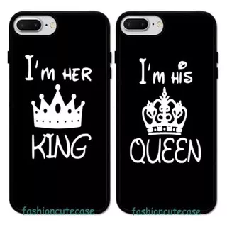 marinstore king queen case casing softcase for type Iphone 5 6 6plus 7 7plus x xs xsmax xr