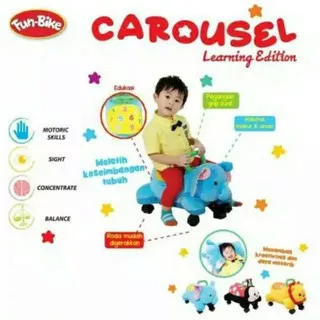 Caruosel Mainan Mobil Anak anak  Carousel fun bike    / Mainan Tunggang Karakter P1