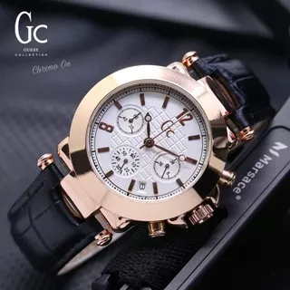 CHRONO OFF YA - JAM TANGAN WANITA GC GUESS COLLECTION CHRONO OFF GC KULIT GC TANGGAL AKTIF GJT1243N