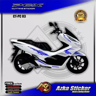 Cutting sticker Stiker PCX 150 / Striping Motor Variasi Honda PCX 150 PUTIH - TERLARIS