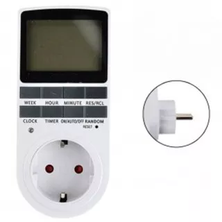 Taffware Stop Kontak Digital Timer Switch Programmable Timing - KWE-TM02-EU - White