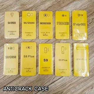 Soft Case Bening Anticrack Samsung S10+ / S4/ S6/S6 EDGE S7/ S7 EDGE/ S8/ S9/ S9+