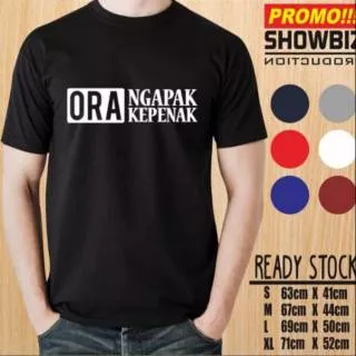 Kaos Kata Jawa Ora Ngapak Ora Kepenak Tshirt Distro Casual Unik Baju Lucu Cowok Cewek Keren Ready