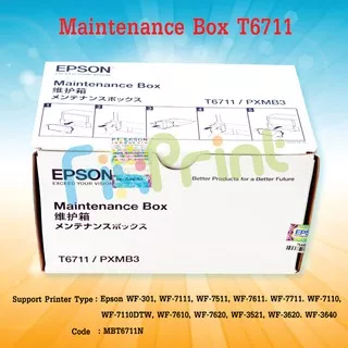Epson Maintenance Box T6711 E-6711 PXMB3 Chip Reset Printer L1455 WF7611 WF-7110 WF-7610 WF-7620