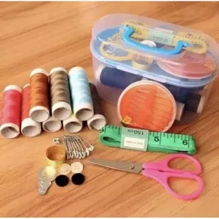 Sewing Kit Box / Alat Set Jahit Isi 8 Benang / Alat Jahit - SEWING KIT SET