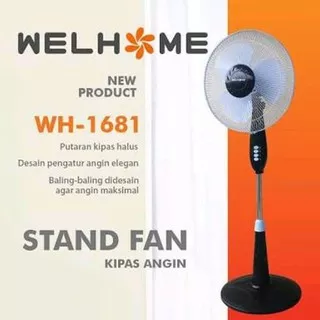 Stand Fan Kipas Angin Berdiri WELHOME 16 INCI -WH 1681