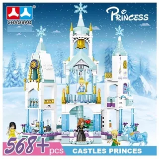 Mainan Brick Istana Kastil Frozen / Brick Istana Kastil Cinderella / Brick Princess Castle Party