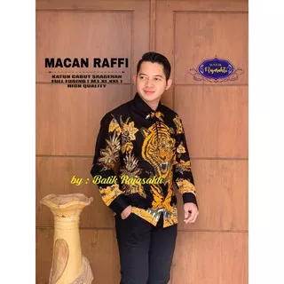 Kemeja Batik Pria Solo Lengan Panjang Lapis Furing Macan Atasan Batik Modern Arjasa Raffi Rajasakti JAYANTAKA 2 KING COBRA 2 VAMANA MACAN RAJAWALI PEN CENDERAWASIH RED PENDEK RAMAKRISHNA HANAGKARA EMAS PRANADIPA MANIS PEN KRIDO ANGGO BOKOR KENCONO BATIK