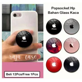 [Popsocket Hp Glass Kaca ] Bisa Di Pakai Untuk Semua Tipe  Handphone - Popsocket Pelindung Handphone