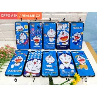 Soft case Doraemon Biru Realme C2 Oppo A1k Softcase Grosir / Ecer Fuze Case Gambar Motif Casing Murah