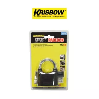 Gembok alarm krisbow / Padlock alu krisbow alarm / Kunci gembok dengan alarm