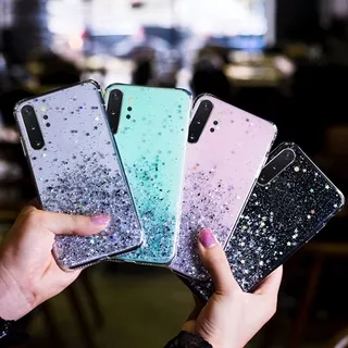 OPPO Realme 3 Pro X XT K3 Reno 3 A91 A83 A57 A39 A37 F1s F3 F15 Neo 9 Clear Bling Glitter Soft Case Phone Cover