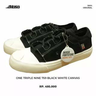 1-999 ONE TRIPLE NINE 754 BLACK WHITE CANVAS 1999