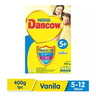 Dancow 5+ Umur 5-12Tahun Vanilla/Madu/Coklat 400GR/popokcibarusah