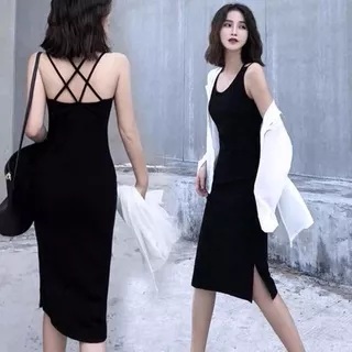 Black Korea Dress Sexy 0103