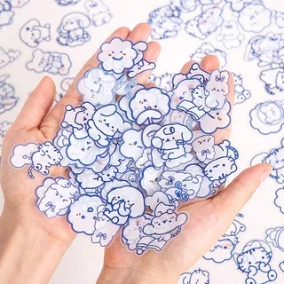 40 Pcs Lovely Cartoon PET Stickers Set Student Diary Deco DIY Waterproof Stickers