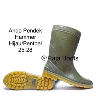 Sepatu Boot Ando Pendek Hammer Green