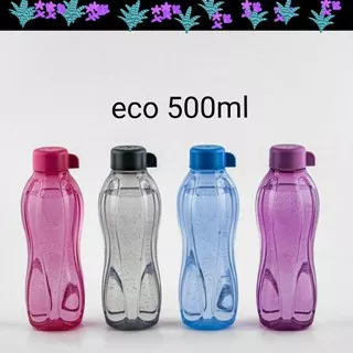 eco bottle 500ml tutup ulir badan transparan