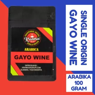 ARABIKA GAYO WINE 100 GR - KOPI BUBUK / BIJI -  ACEH GAYO ARABICA COFFEE