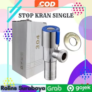 Kran Air Stopkran 1/2 Inch Stop Kran Closet Shower Stainless Murah sus New