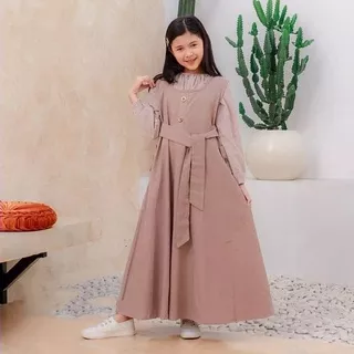 Cikita Kids set / Baju Syari Anak Perempuan Terbaru 2021 / Terlaris / Termurah / Baju Gamis Syari Anak 7-10 Tahun / Baju Gamis Anak Wanita / Gamis Anak Bahan Katun rayon / Baju Muslim Remaja / Baju Muslim Anak Tanggung / Bayar Di Tempat