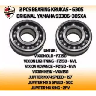 SEPASANG BEARING KRUK AS VIXION OLD NEW JUPITER MX BEARING 6305(2 pcs)