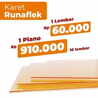 Karet Runaflek Untuk Stempel Ukuran 19 X 25 cm - Karet Nilo