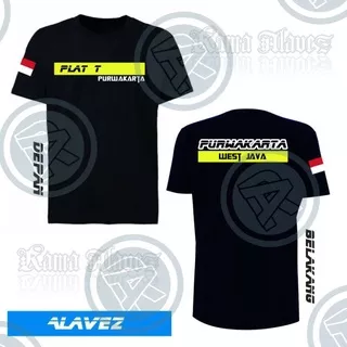 KAOS PREMIUM KAOS REGULER DESAIN TULISAN PLAT T PURWAKARTA WEST JAVA | RMO1 JR75