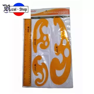 Butterfly 4pcs French Curve Drawing Set / Penggaris Pola Jahit BT-740