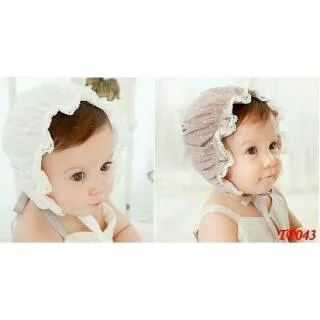 Babydoll Baby Holland Hat/Topi Baby Cute Baby Doll/Topi Bayi Klasik Pita