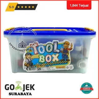 Puncak Promo Mainan Peralatan Bengkel Tools Container Mainan Edukasi Anak Kado Cowo Premium