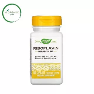 Nature`s Natures Way Vitamin B2 100 mg 100 Caps - Suplemen Riboflavin
