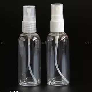Botol Plastik Bening Spray Isi Ulang Ukuran 60 ml Botol Spray 60 ml Plastik - Botol Isi Ulang Plastik - Botol Kosmetik - Botol Parfum -Botol PET 60 ml