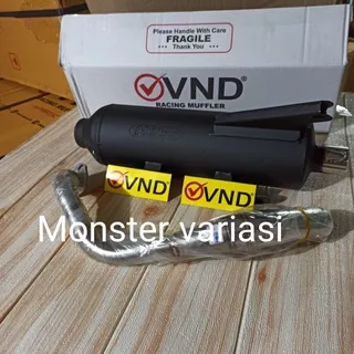 Knalpot Tsukigi Emboss VND Original - Honda All New Beat 2020 / Honda Genio