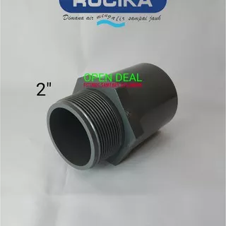 SDL Aw 2 inch RUCIKA / Sok Drat Luar 2 in Pvc / Valve Socket Sock