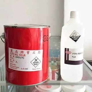 Resin Lycal 1011 / Resin Bening Keras 1 set kaleng 4 kg