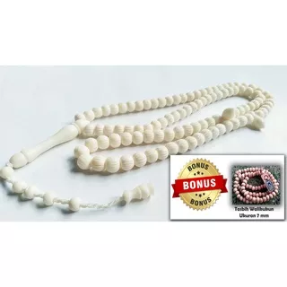 Tasbih tulang unta asli 99 butir 8 mm Tasbih tulang onta asli Tasbih tulang unta Tasbih tulang onta