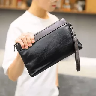 Clutch Bag Laki Laki Pria Tas Tangan Cowok Original Kulit V3W8 Handbag Simple Murah Ori Import Casual Tas Pria Premium Pouch Fashion Pria Clutch Bag Coach Tas Genggam Waterproof Tas Tenteng Branded Keren Anti Air Clutch Multifungsi Hand Bag