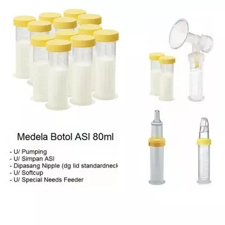 Botol Medela Penyimpan Asi Medela Botol 80ml Storage Medela / Botol Soft Cup Feeder