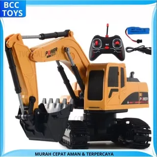 (BISA COD) RC Mobil Remote Control Excavator Eskavator Crane Mobil Alat Berat Mobil Mainan Remote Control BATERAI CAS RDR 1139