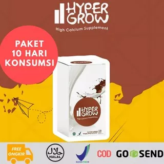 Paket 10 Hari Konsumsi Hypergrow Susu kalsium Peninggi Badan untuk Anak, Remaja & Dewasa