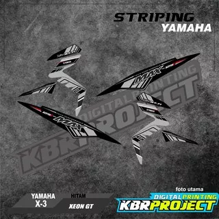 XEON GT striping XEON GT motor YAMAHA motor sticker variasi Racing X-3 (cod) stiker