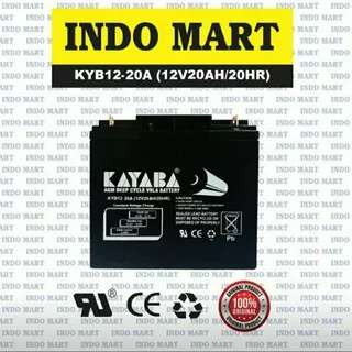 Aki/Baterai(Accu/Battery) Kering(MF) VRLA(UPS) 12V20Ah / 12V 20Ah Kayaba AGM Deep Cycle GEL
