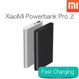 Powerbank xiaomi original 10.000 mah real kapasitas. Fast charging. Mi pro 2 series