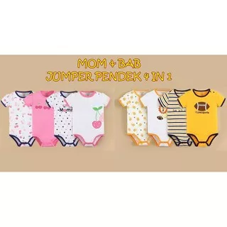 MOM & BAB JUMPER PENDEK 4IN1 / JUMPER PENDEK / JUMPER MOM & BAB / BAJU MOM&BAB