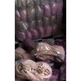 Bra Jumbo Lusinan Murah Size 40 42 (Isi 6 pcs) tanpa busa tanpa kawat bahan katun